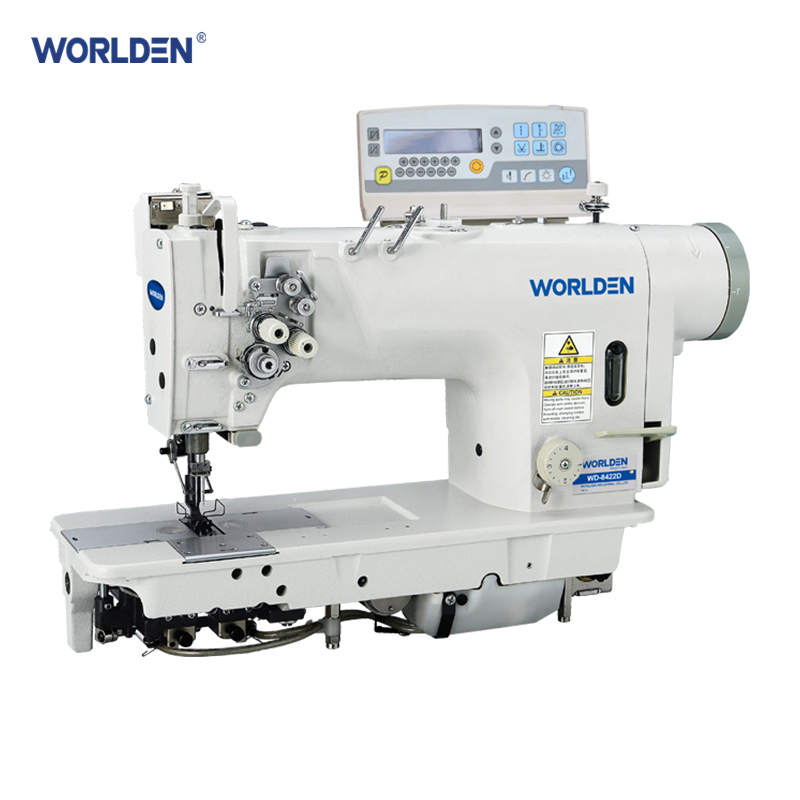 Wd-8422D Electronic High-Speed Double Needle Lockstitch Sewing Machine with Direct Drive