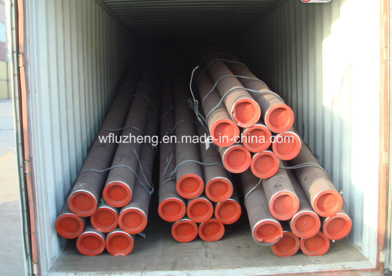 Galvanized or Black ERW Carbon Line Steel Pipe, ERW Water Pipe Dn300 Dn250 Dn200 Dn150