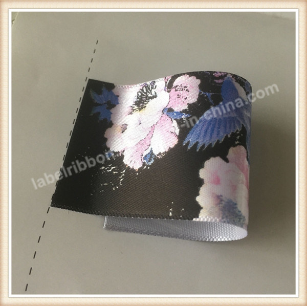 Custom Logo Polyester Printed Satin Ribbon (SW500)