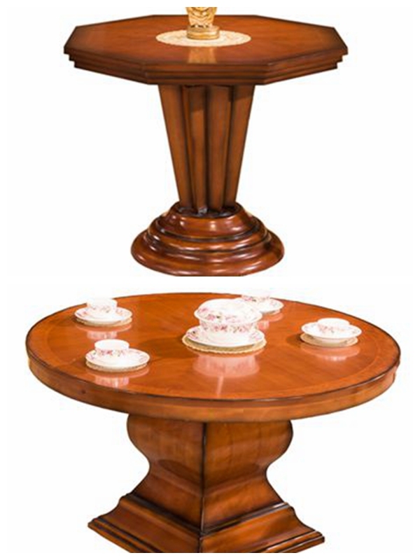 Luxury Wooden Dining Round Table for Hotel Restaurant Furniture