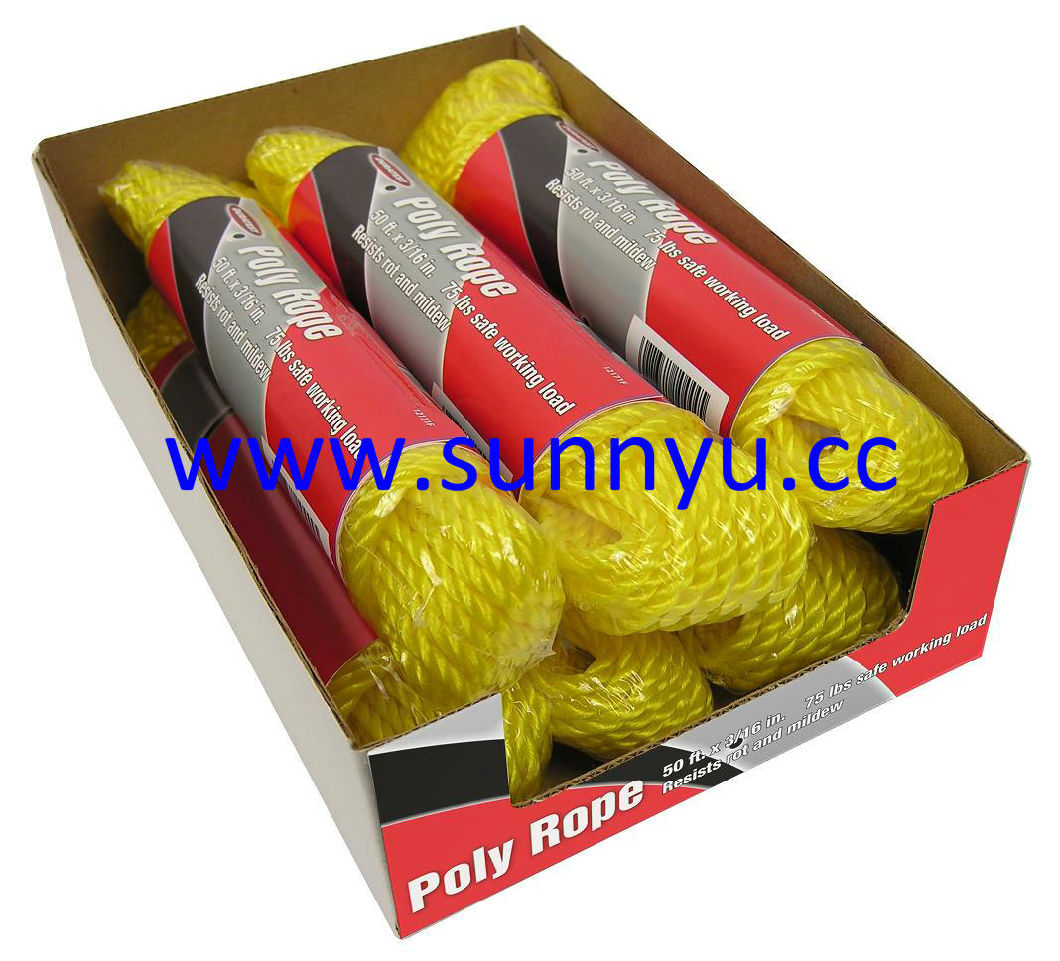 3 Strand Polypropylene Packing Twisted Rope