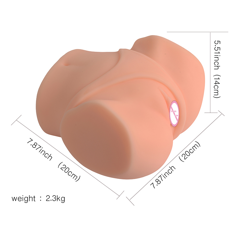 Realistic Shape Pussy Silicone Rubber Vagina Japanese Ass Sex Love Toy for Men