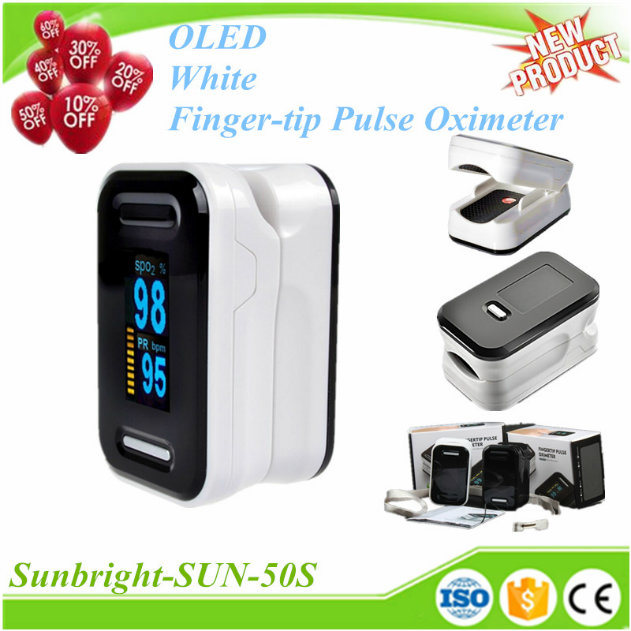 Sun-50S Finger Pulse Oximeter Portable Fingertip Pulse Oximeter, Five Color SpO2