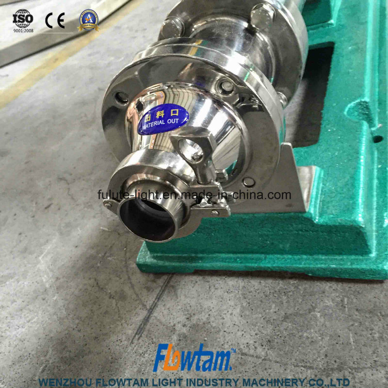 Food Industry Inox Single Screw Delivery Pump