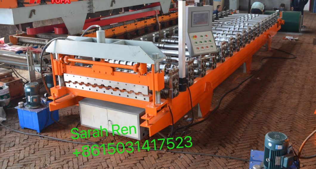 Russia Type High Speed C8 Metal Roofing Tile Roll Forming Machine