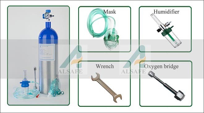 Portable E Oxygen Cylinder with Carrying Bag