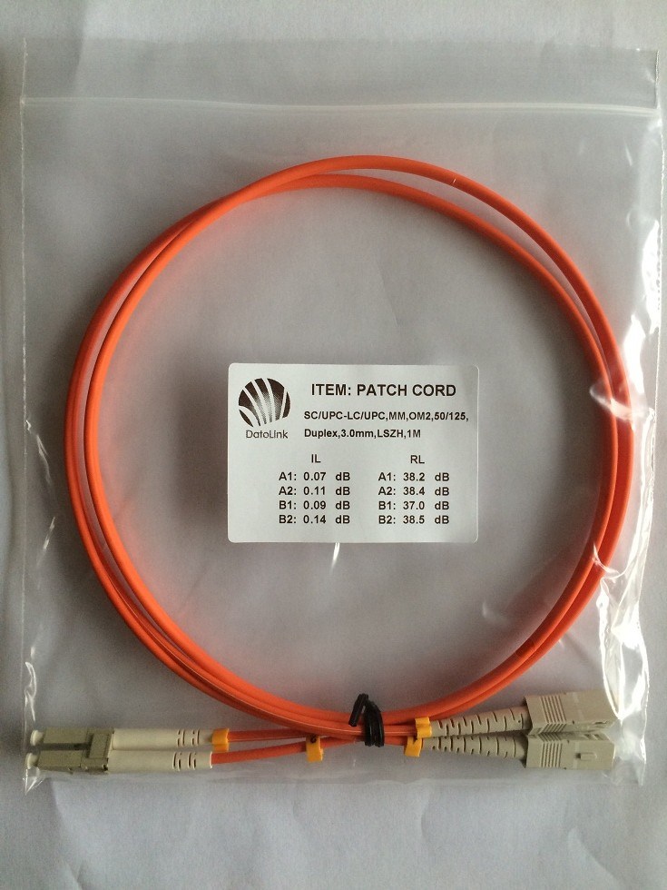 Fiber Optic Patch Cord/Patch Cable with SC, LC, ST, FC Connectors