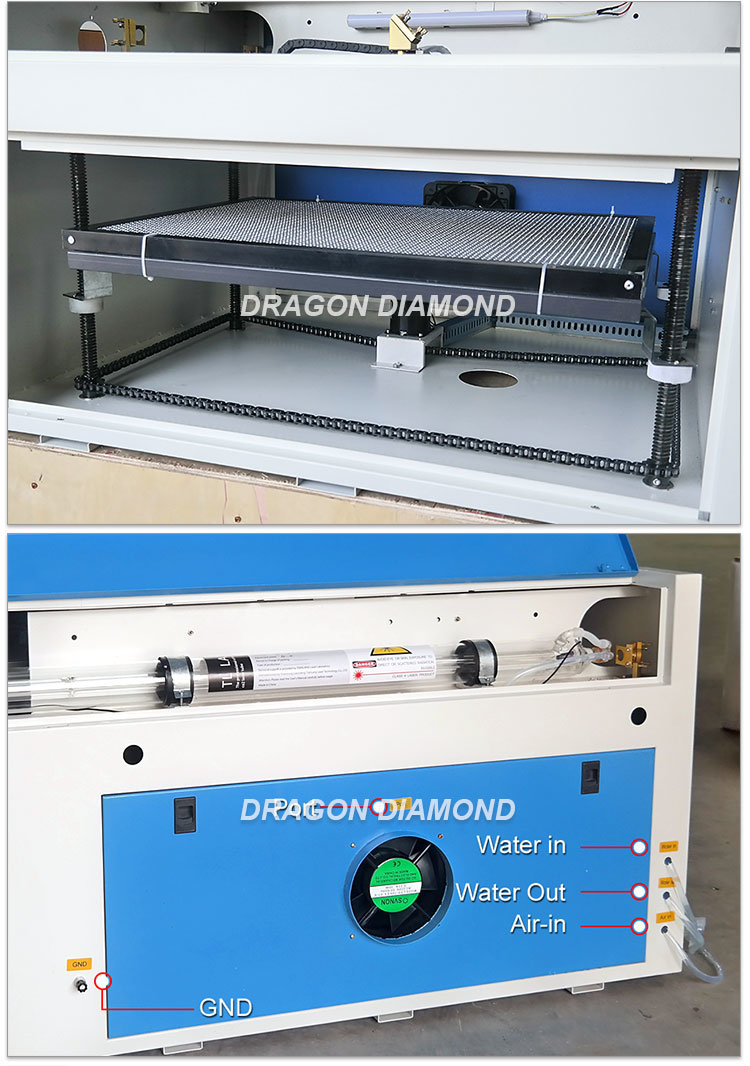 400*600mm Small Non-Metal Laser Engraving Cutting Machine with Rotary Device