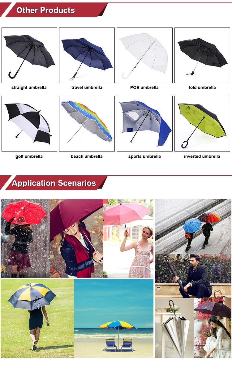 Exported Good Quality Large Outdoor Garden Umbrella Beach Parasol