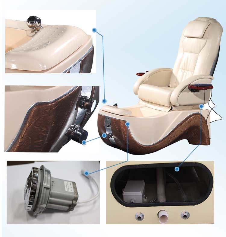Salon Equipment Hot Tub Pedicure SPA Chair (A601-16-D)