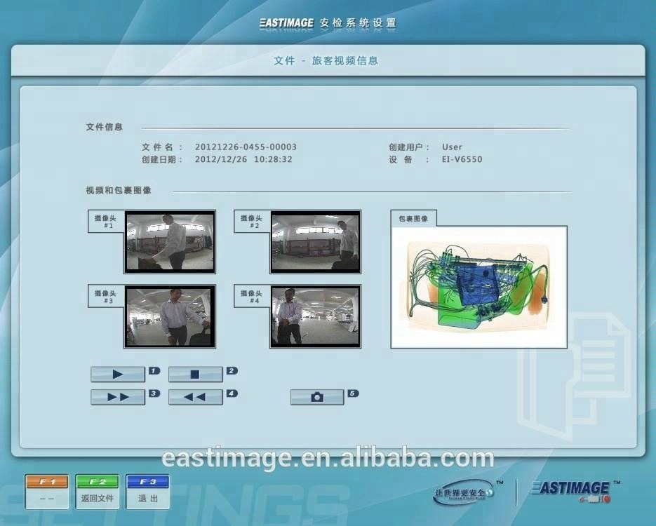 Ei-6550DV Dual View Airport Security Scanner