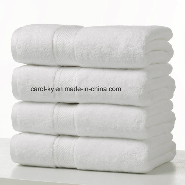 100% Cotton White Hotel Textile Bath Towel Hotel Towel