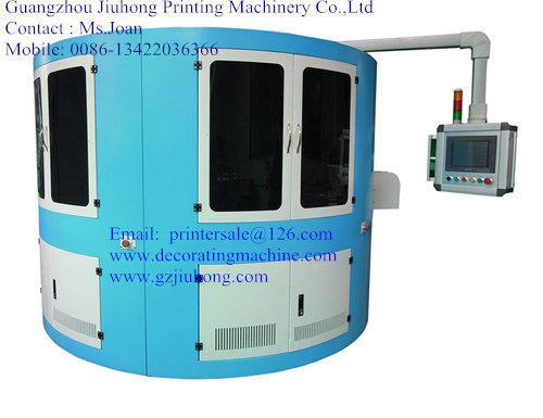 3 Color CNC Glass & Plastic Bottle Screen Printer