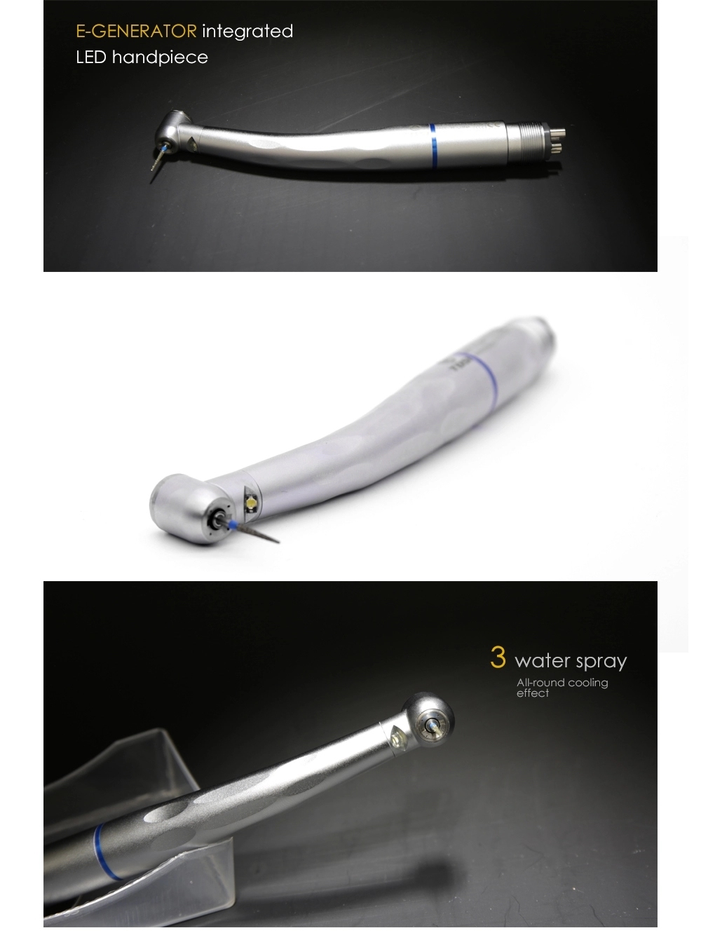 New Product High Speed Air Turbine Dental Handpiece LED Dental Handpiece