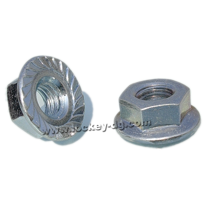 Class 8 Hex Flange Nut DIN6923 Alloy Steel Zinc Plated