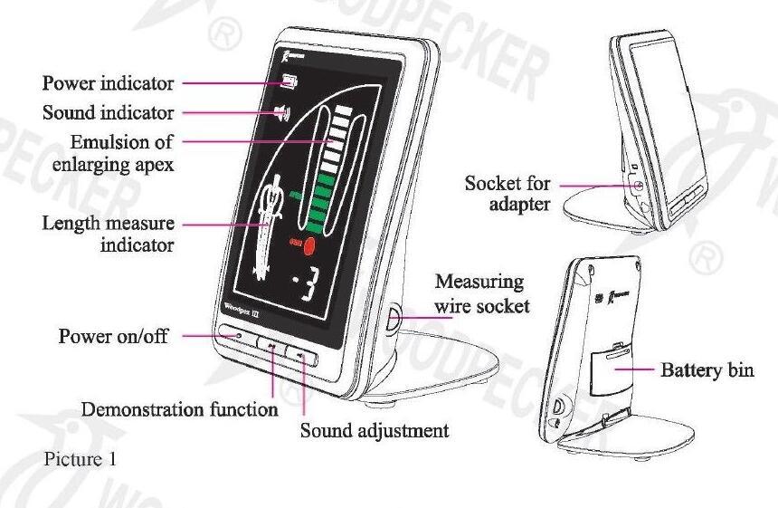 Dental Equipment Apex Locator LCD Root Canal Endodontic Woodpex III