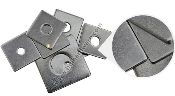 ANSI/DIN Standard Galvanized Square Plate Washers Flat Square Washers