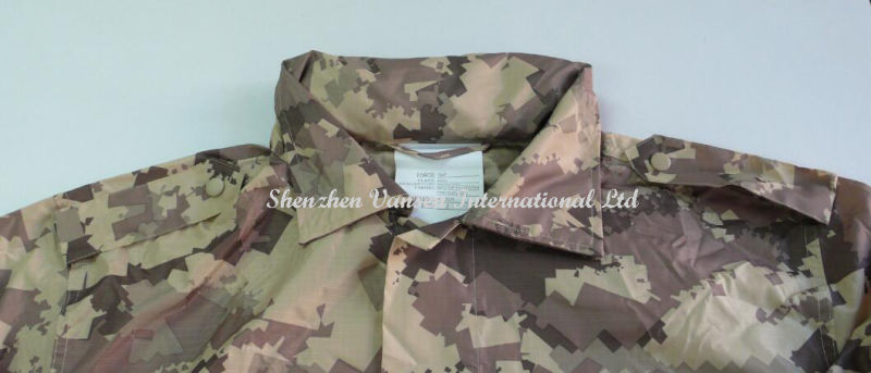 Camouflage Lightweight Long Rainwear