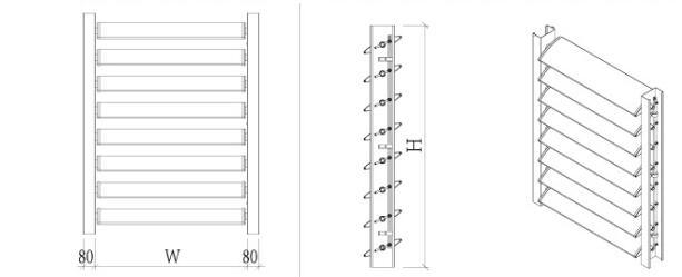 New Design Aluminum Shade Window Shutter with Factory Price