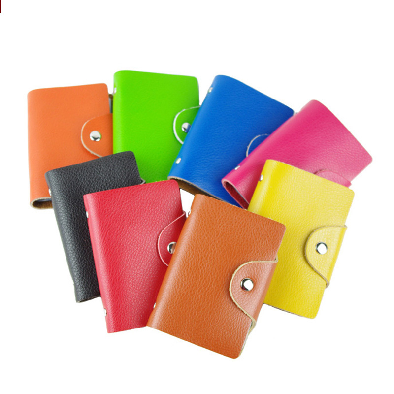 Promotional Name Card Wallet Business ID Genuine Leather Card Holder