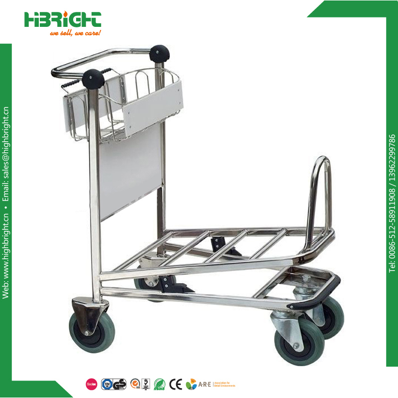 Airport Passenger Baggage Luggage Cart Trolley with Brake