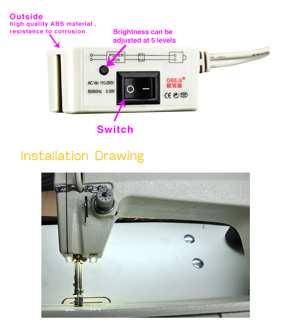 China Best Quality of Sewing LED Light (OBS-812MDT)