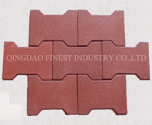 Dogbone Rubber Tiles/Rubber Bricks/Outdoor Rubber Tiles