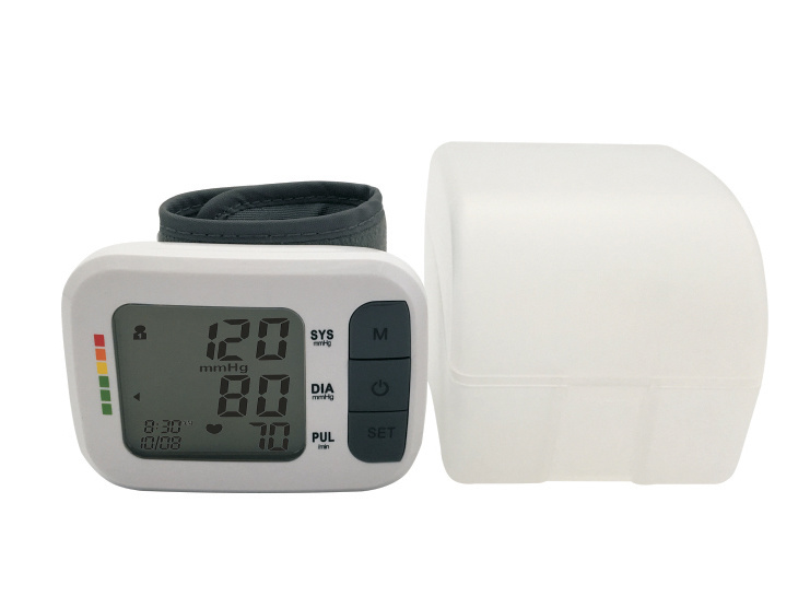 Portable Digital Wrist Blood Pressure Monitor with Large Display