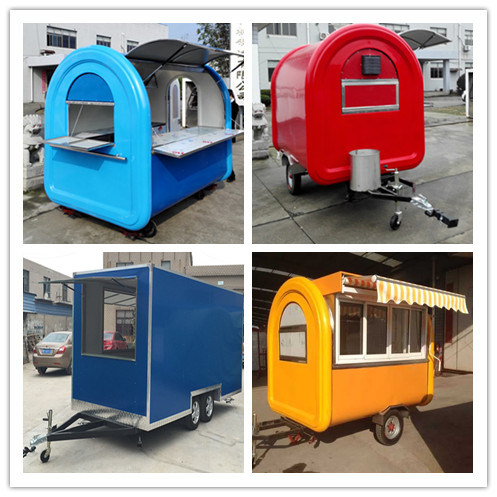 2018 Newest flat hand push food cart for sale