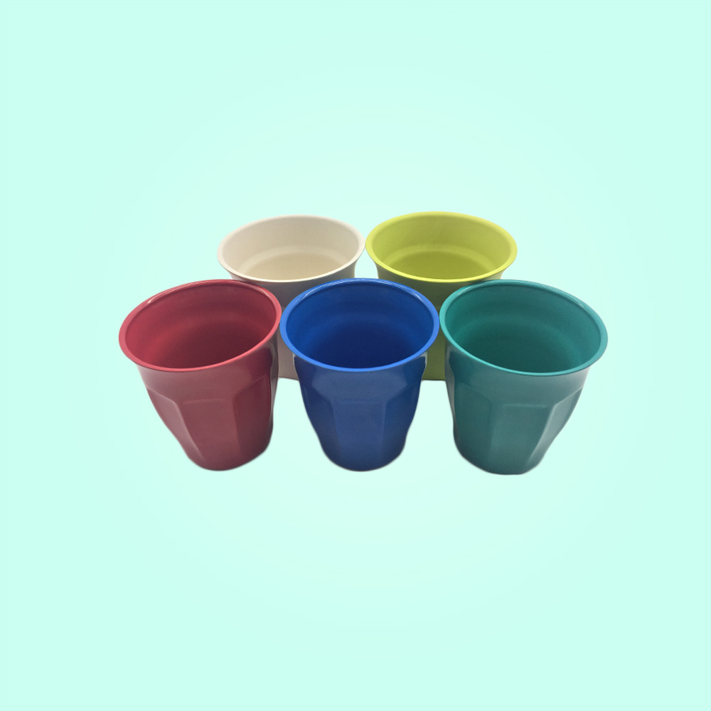 Promotional 7oz Custom Reusable Coffee Tea Melamine Bamboo Fiber Biodegradable Cup