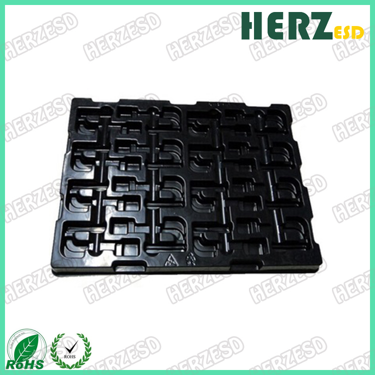 ESD Black Anti Static Blister Component Packing Electronic Tray