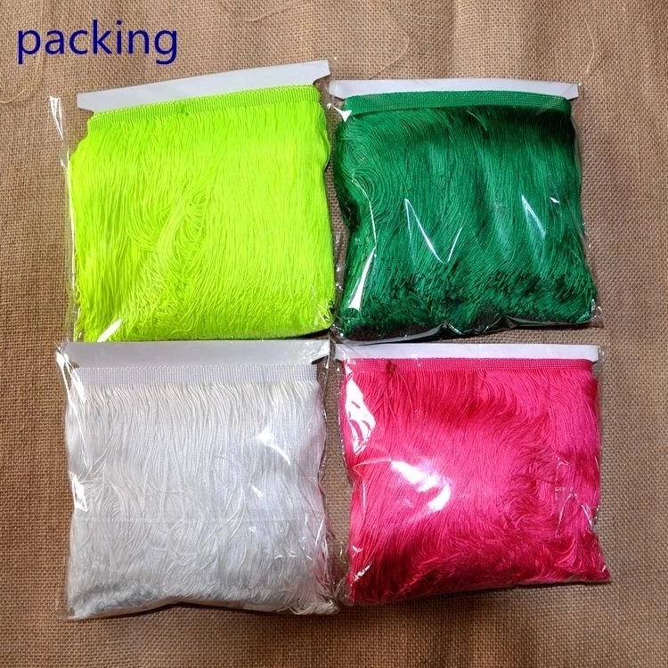 Wholesale 20cm Polyester Double Thread Chainette Tassel for Dress