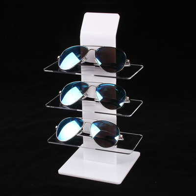 Pulley Type Stainless Steel Tube Type Glasses Display Rack for Shopping Mall