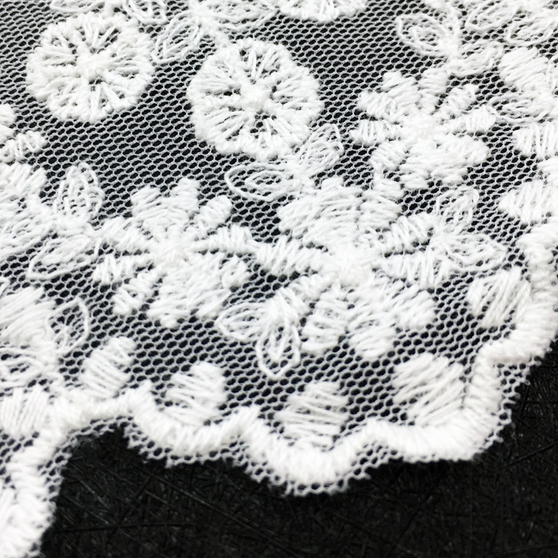 High Quality Chemical Embroidery Mesh Lace Fabric for Decoration