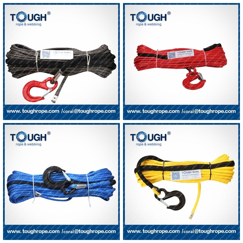 High Quality Twist UHMWPE Recovery Rope Winch Mountaineering Ropes