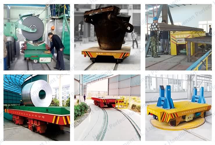 Steel Mill Using Platform Handling Trolley for Material Transport