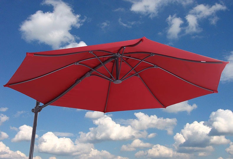 Foldable Hanging Sun Parasol Aluminium Beach Outdoor Umbrella