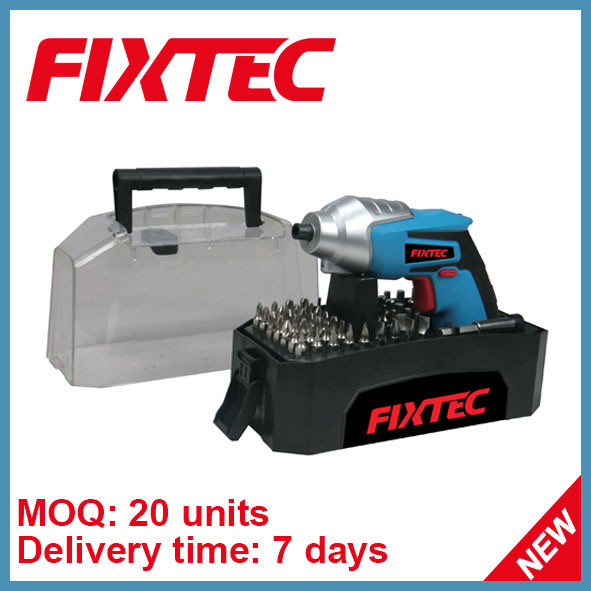Fixtec Power Tool 3.6V Mini Portable 6.35mm Cordless Screwdriver with Li-ion Battery (FSD036L01)