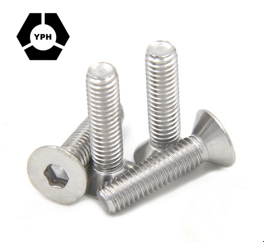 A4-70 Countersunk Head Screw Flat Head Hexagon Socket Screws Bolts DIN7991