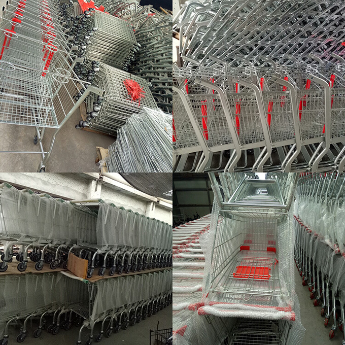 Foldable Platform Luggart Trolley Cart for Warehouse