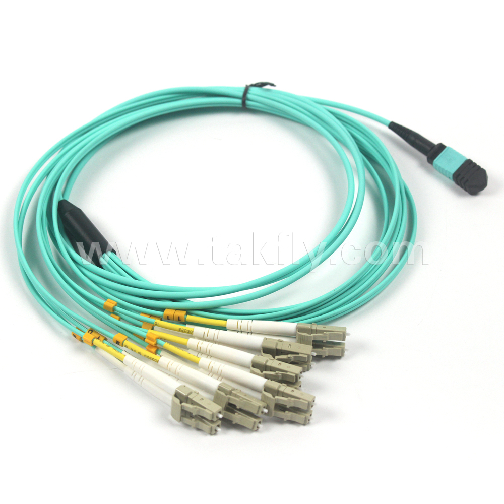 MPO-Sc/LC Fiber Optic Assembly Breakout Fanout Cable Patch Cord