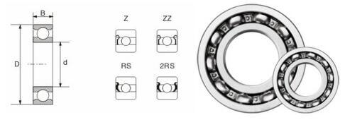 High Precision F&D Bearings deep groove Ball Bearing 6000 6201 6300 Series