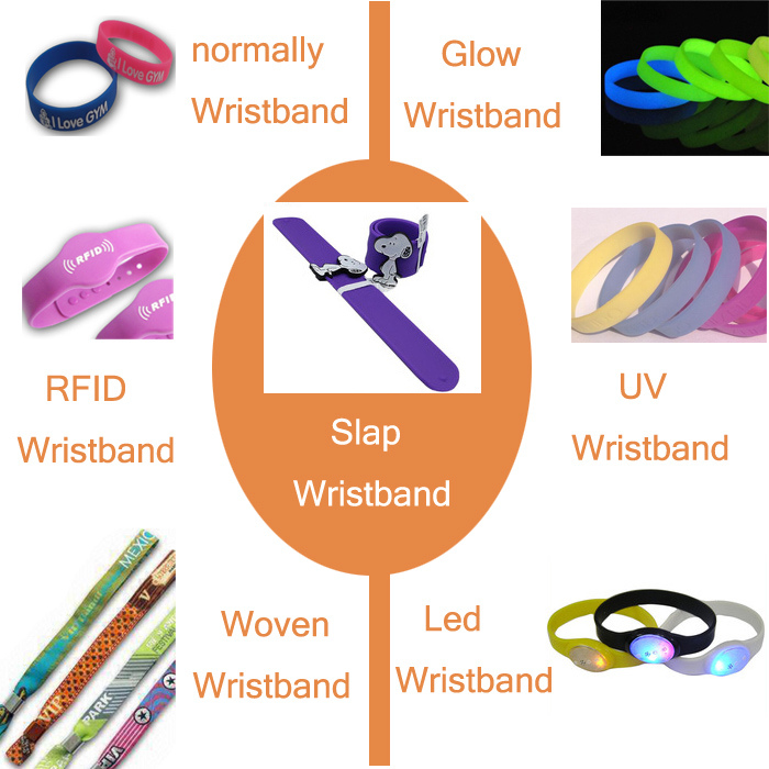 Customized Colorful Silicone Wristband, Rubber Band, Silicon Bracelet with Logo