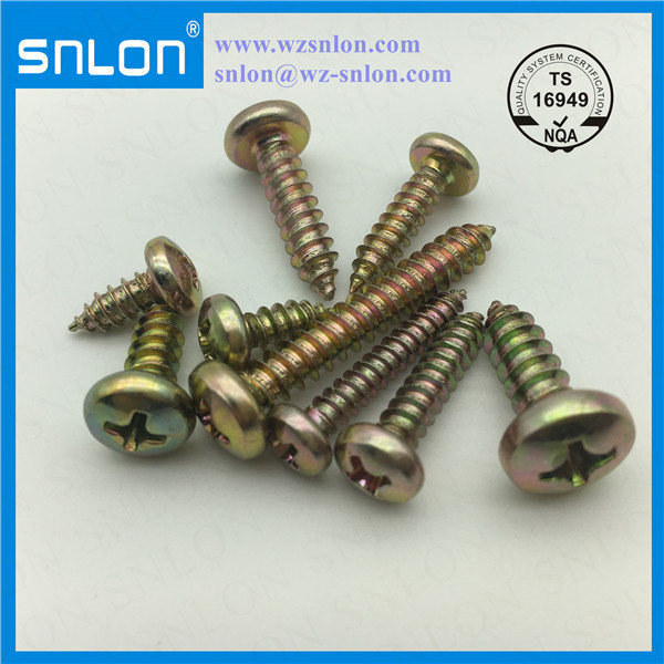 Chipboard Screws Yellow Zinc Phillip Head Cross Recessed Drywall Screw