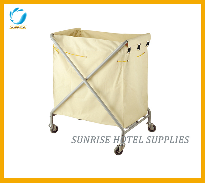 Housekeeping Laundry Linen Canvas Bag Service Trolley