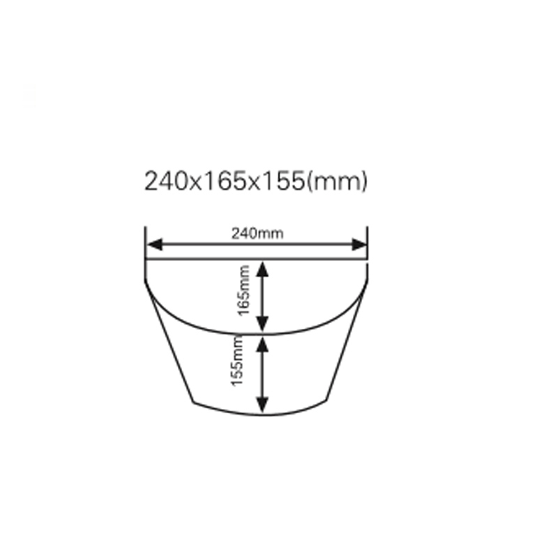 Plastic Bicycle Front Basket for BMX Bike (HBK-167)