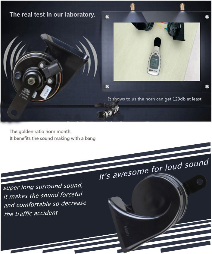 100% Brand-New ABS High Hardness Shockproof Car Horn