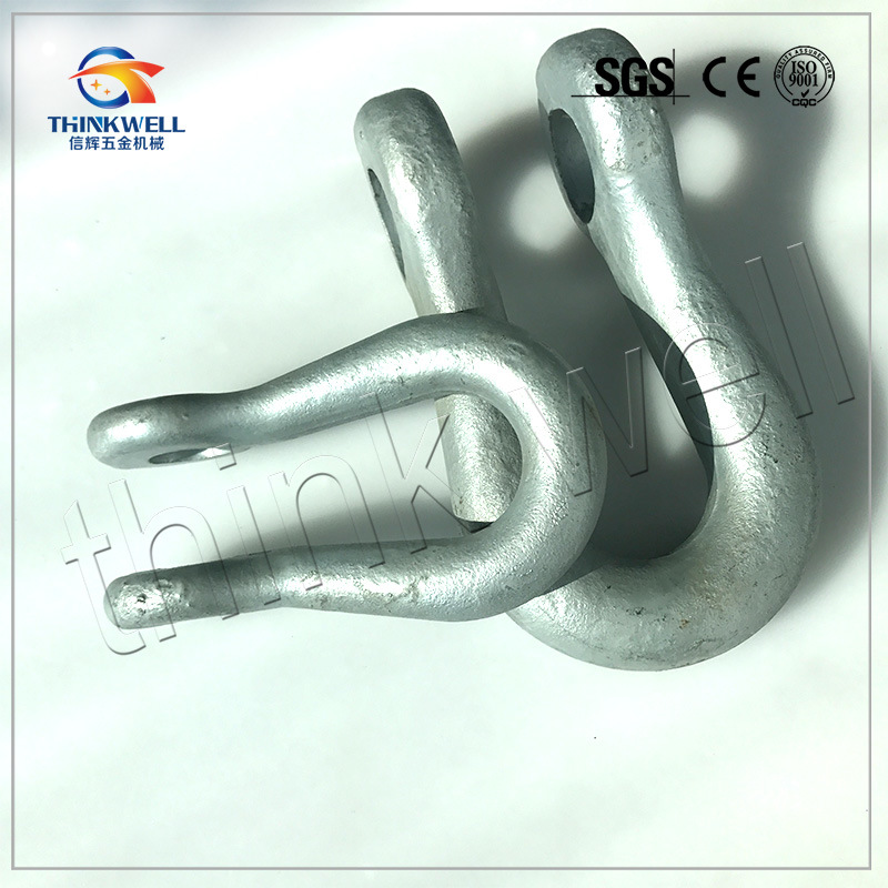 Forged Poleline Hardware Galvanized 160kn Socket Clevis