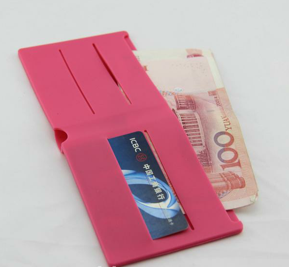 Fashionable Folded Silicone Wallet / Silicone Purse