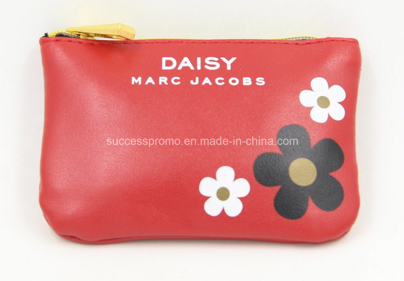 Custom Printed Canvas Toilet Cosmetic Bag, Promotional Make-up Ladies Bag